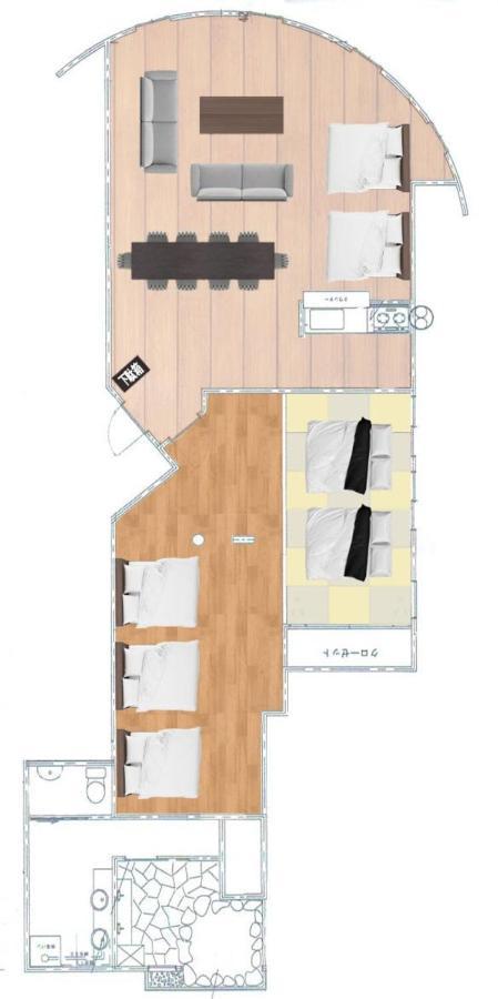 David No Yakata Apartment ยูฟุอิน ภายนอก รูปภาพ